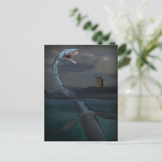Nessie (Cryptid) Briefkaart (Staand voorkant)