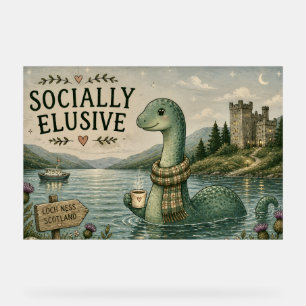 Nessie Cryptide Confortable Élusive Socialement Lo