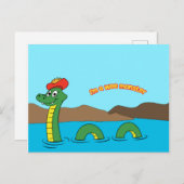 Nessie (Loch het Monster van Ness) Briefkaart (Voorkant / Achterkant)