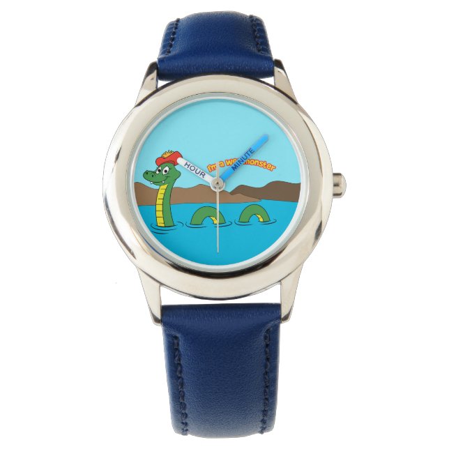 Nessie (Loch Ness Monster) Horloge (Voorkant)