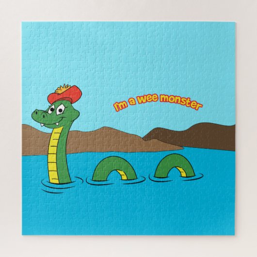 Nessie (Loch Ness Monster) Legpuzzel (Verticaal)