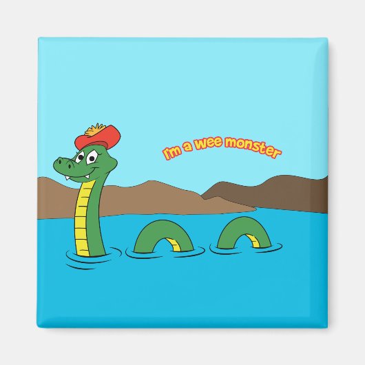 Nessie (Loch Ness Monster) Magneet (Voorkant)