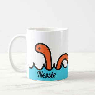 Écossais Nouveauté Cartoon Nessie Thé Serviette