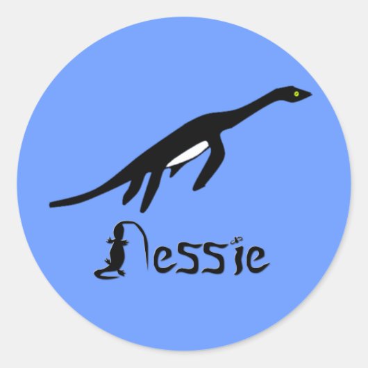 Nessie Ronde Sticker (Voorkant)