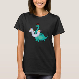 Nessie Unicorn Pool Inflatable Loch Ness Monster T-shirt
