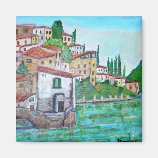 Nesso, Meer van Como Magnet Magneet (Voorkant)