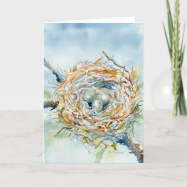 "Nest" Blank Notecard Bedankkaart
