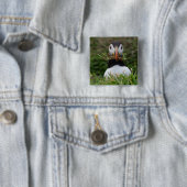 Nest Builder Puffin Vierkante Button 5,1 Cm (In situ)