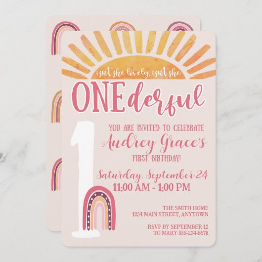 N'est-elle pas une invitation d'anniversaire (Devant / Derrière)