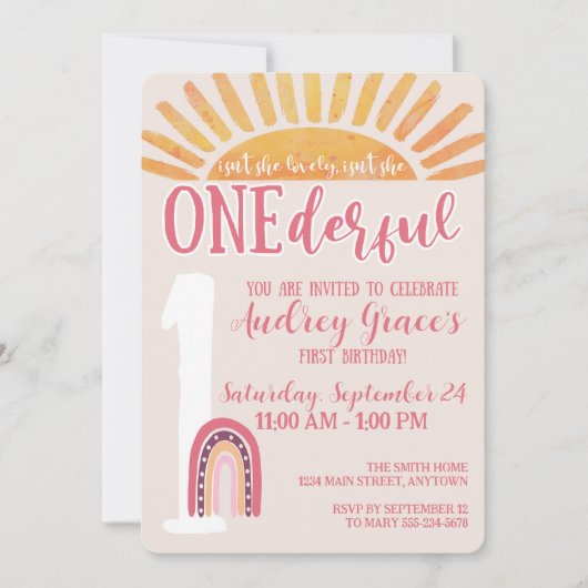 N'est-elle pas une invitation d'anniversaire (Devant)