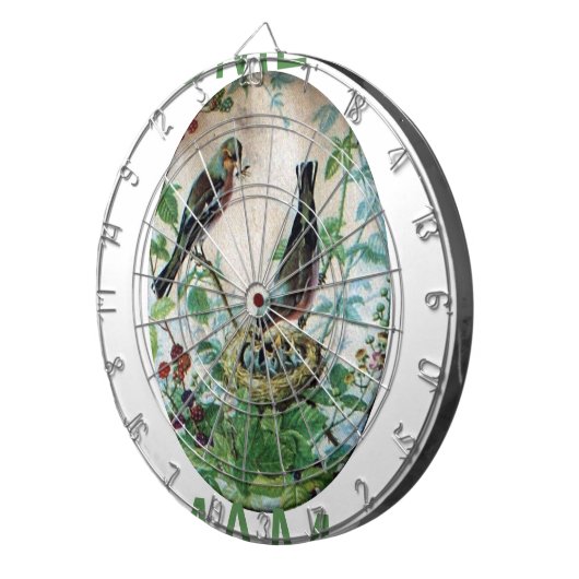 Nest of Joy: Familie's Voedende Jonge Geest Liefde Dartbord (Voorkant Rechts)