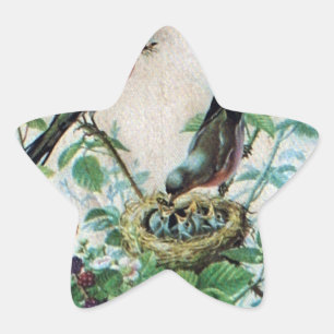 Nest of Joy: Familie's Voedende Jonge Geest Liefde Ster Sticker