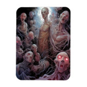 Nest of undode Zombies Horror Art Magneet (Verticaal)