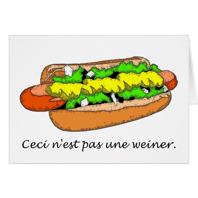 N'est Pas Une Weiner (Voorkant Horizontaal)