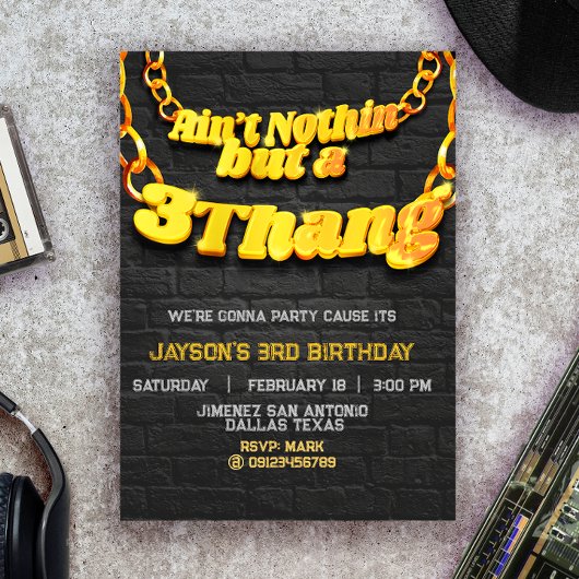 N'est rien, mais un 3 thang - Invitation Hip hop