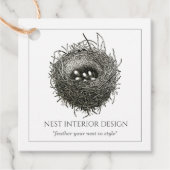 Nest van twigs Interior Design Hang Labels (Voorkant)