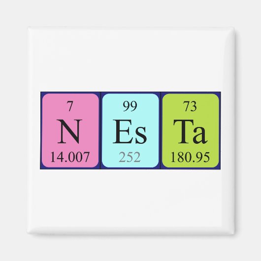 Nesta nom de table périodique aimant 1 (Devant)
