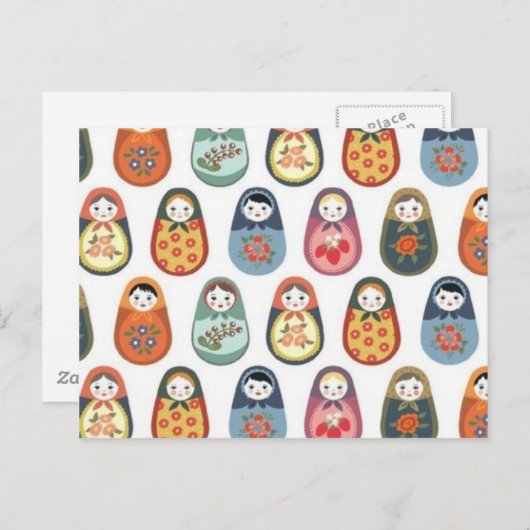 Nesten pop-upafdrukken briefkaart (Voorkant / Achterkant)