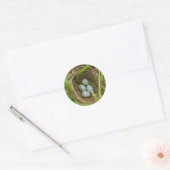 Nestful van eieren ronde sticker (Envelop)