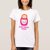 Nesting babushka pop roze t-shirt (Voorkant)