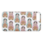Nesting Doll Apple iPhone 8 Plus Hoesje Protector (Achterkant (Horizontaal))