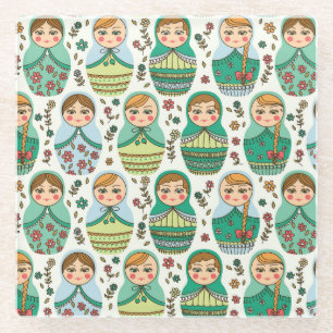 Nesting Dolls Glass Onderzetter Glazen Onderzetter