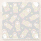 Nesting Dolls Glazen Onderzetter (Achterkant)