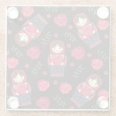 Nesting Dolls Glazen Onderzetter (Achterkant)