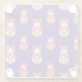 Nesting Dolls Glazen Onderzetter (Achterkant)