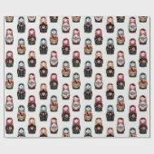 Nesting Dolls Wrapping Paper Cadeaupapier (Vlak)