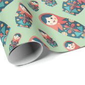 Nesting Dolls Wrapping Paper Cadeaupapier (Rol Hoek)