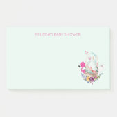 Nesting Egg w/ Flamingo & Bunny Baby shower Post-it® Notes (Voorkant)