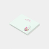 Nesting Egg w/ Flamingo & Bunny Baby shower Post-it® Notes (Schuin)