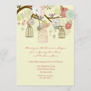 Nesting Floral Invitation Kaart