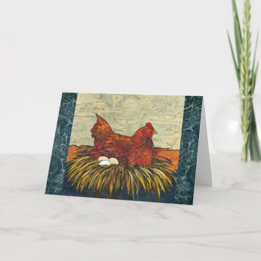 Nesting Hen Kaart (Voorkant)