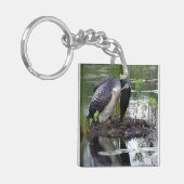 Nesting Loon sleutelhanger (Voorkant Links)