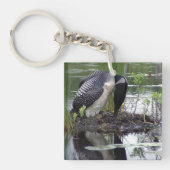Nesting Loon sleutelhanger (Voorkant)
