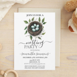 Nesting Party Baby shower Alternatieve Partij Kaart