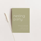 Nesting Party Uitnodiging Sjabloon Sage