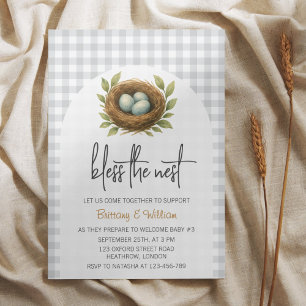 Nesting Party zegene het nestneutrale Baby shower Kaart