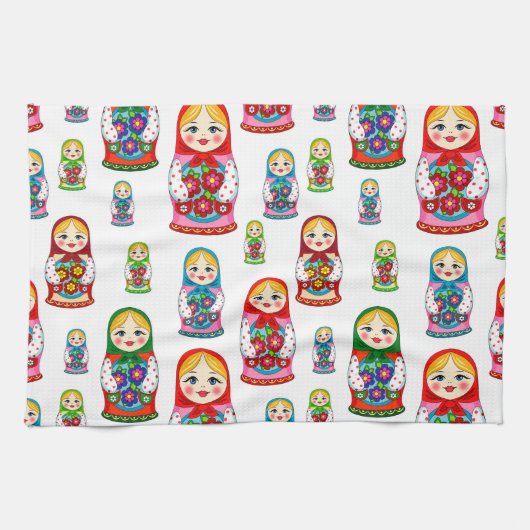 Nesting pop-uppatroon theedoek (Horizontaal)