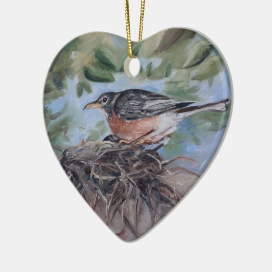 Nesting Robin Ornament (Links)