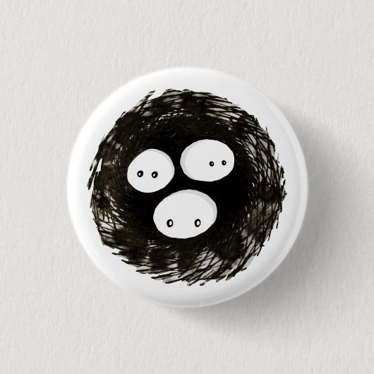 Nesting Spirits Ronde Button 3,2 Cm (Voorkant)