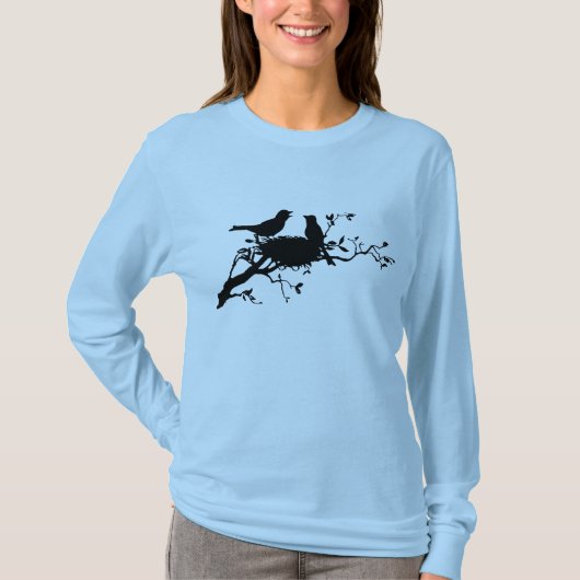 Nesting vogels t-shirt (Voorkant)