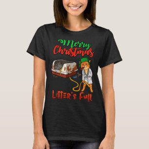 Nestjes Vol Merry Christmas Grappige Kattenliefheb T-shirt