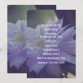 Nestled Clematis Flower Party Kaart (Voorkant / Achterkant)