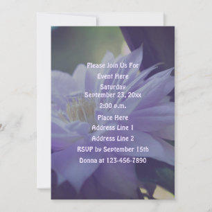 Nestled Clematis Flower Party Kaart