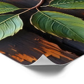 Nestled Prowler: een wasbeerbaars Poster (Hoek)