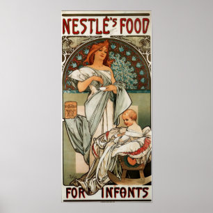 Nestles eten voor baby's poster