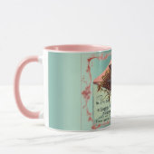 nestvogel mok papier com blauwgroen roze (Links)